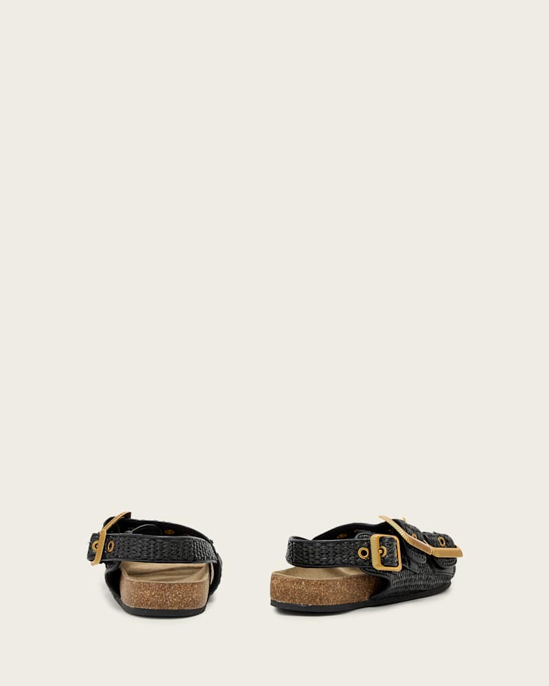 Staffa Raffia Buckle Sandals