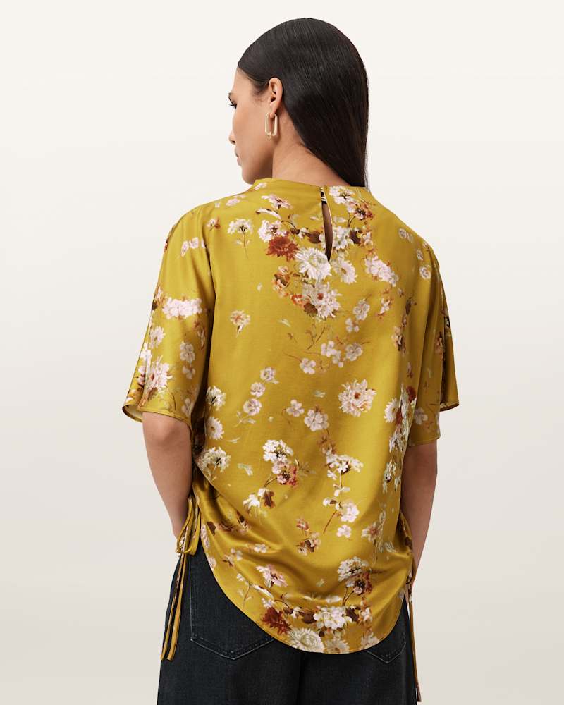 Leslie Draped Satin Top