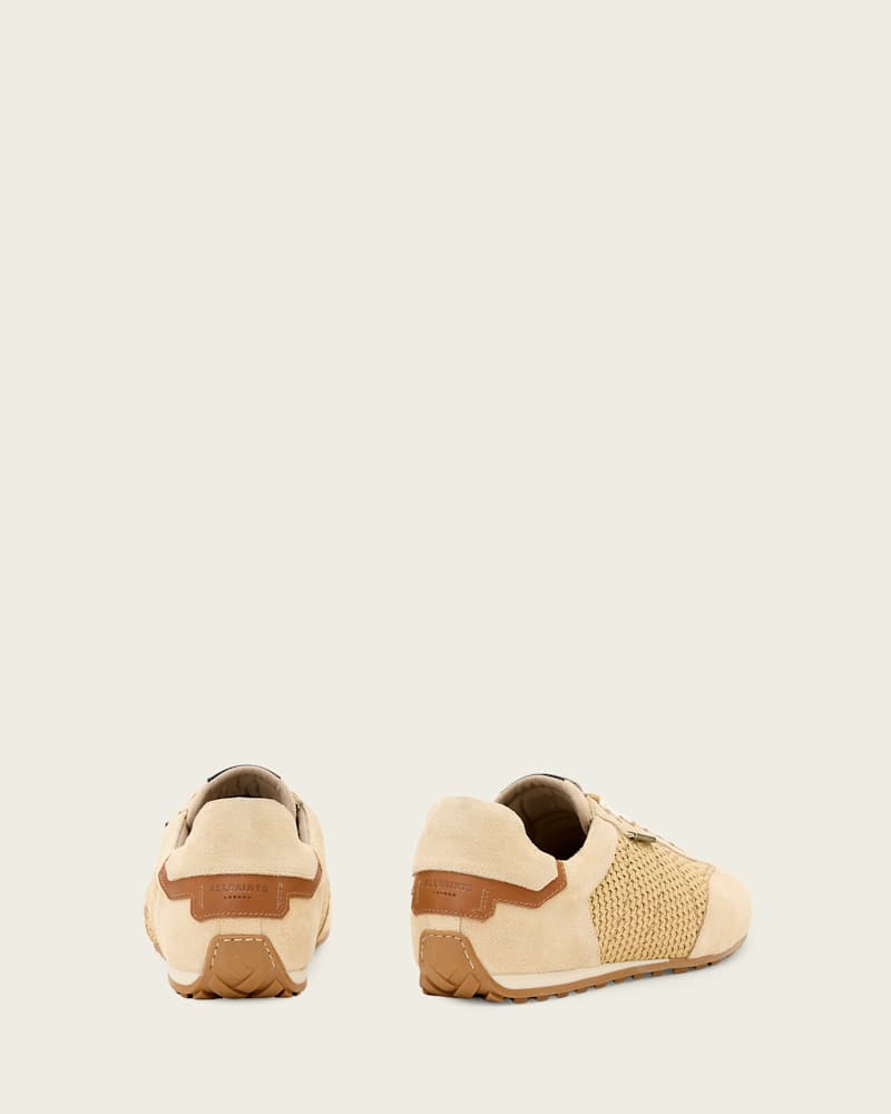 Liam Low Top Raffia Trainers