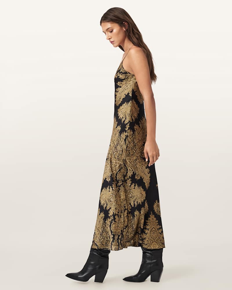 Bryony Paisley Slip Dress