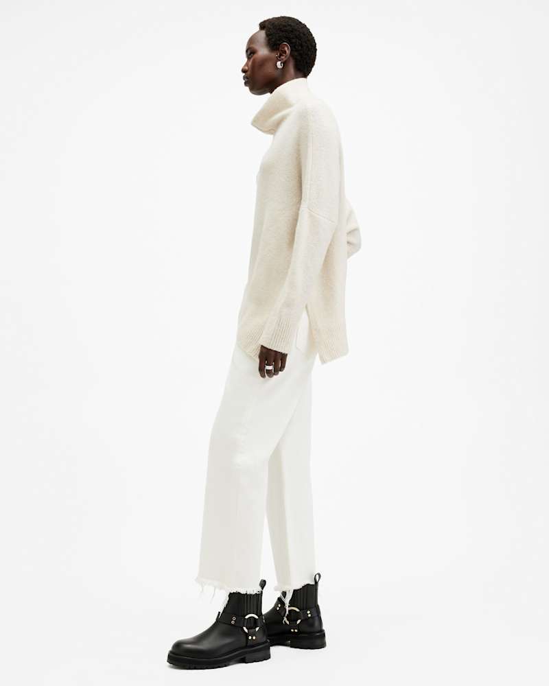 Lock Roll Neck Relaxed Fit Jumper