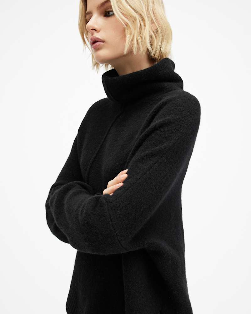 Lock Roll Neck Relaxed Fit Jumper