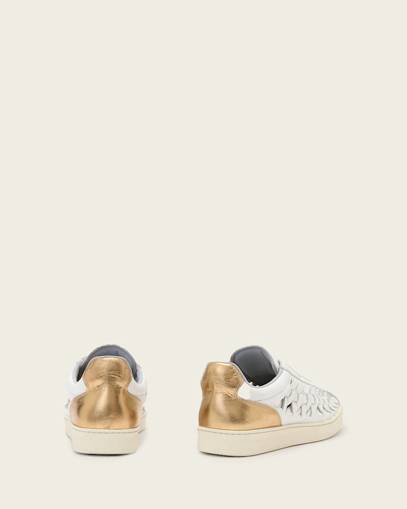 Velma Leather Woven Trainers