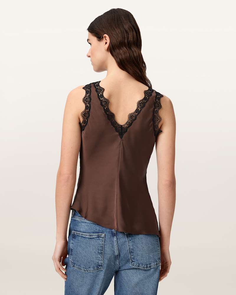 Ilka Lace Trim Cami Top