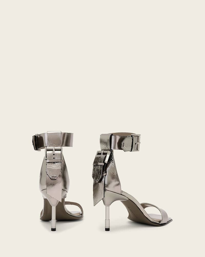 Noir Leather Sandals