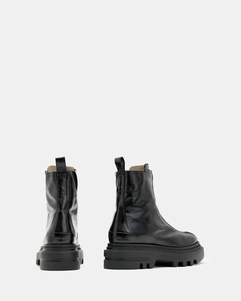 Othello Zip Leather Boots