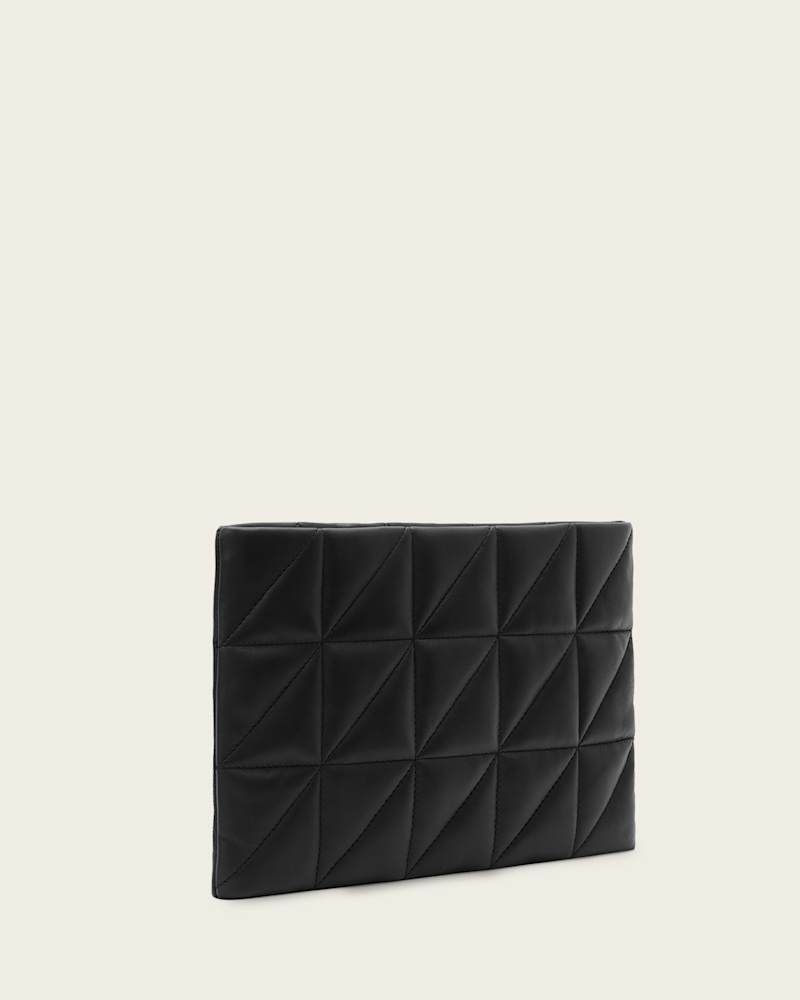 Bettina Leather Quilt Clutch Bag