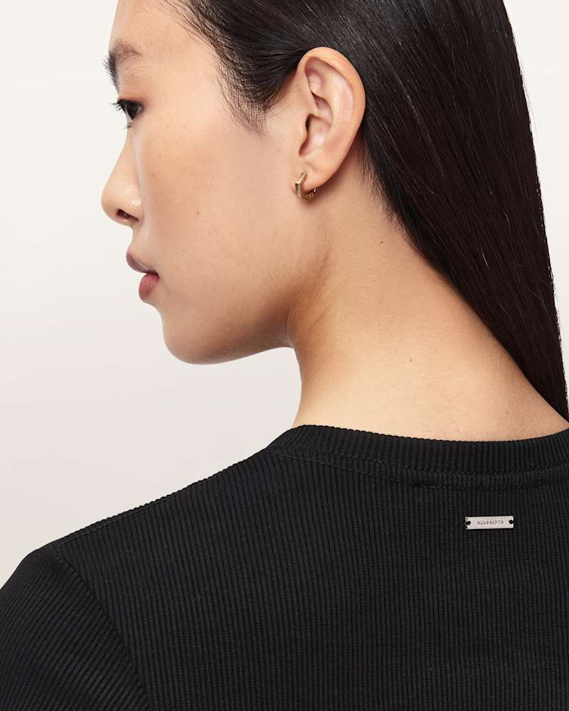 Elena Long Sleeve Cotton T-Shirt