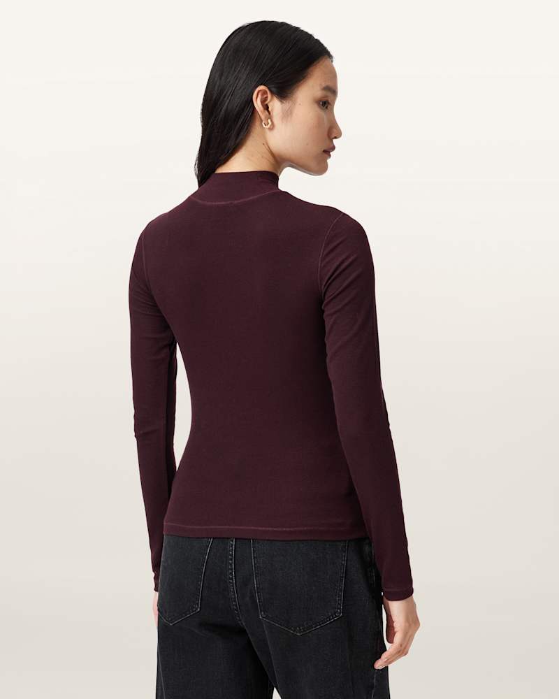 Rina Long Sleeve Roll Neck T-Shirt