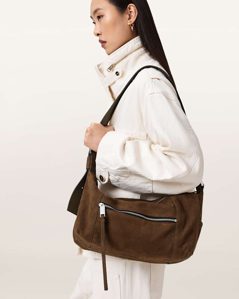 Vega Suede Shoulder Bag