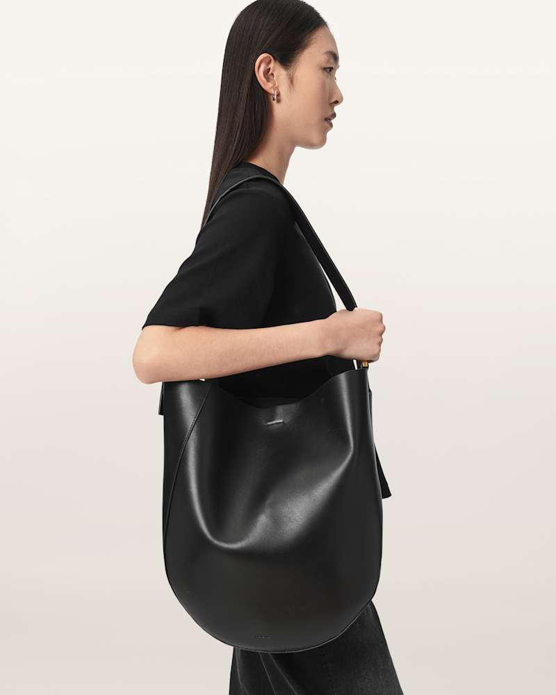 Luna Leather Hobo Shoulder Bag