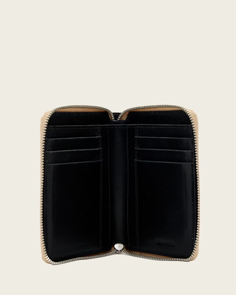 Lena Hex Zip Up Leather Wallet
