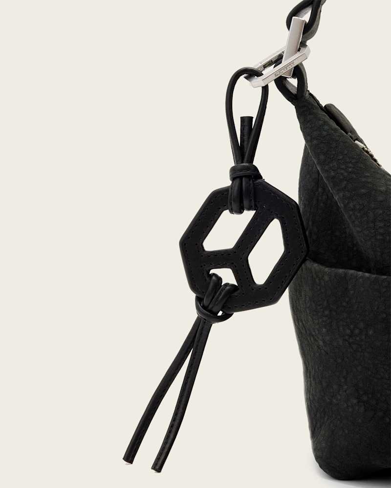 Leather Peace Keyring