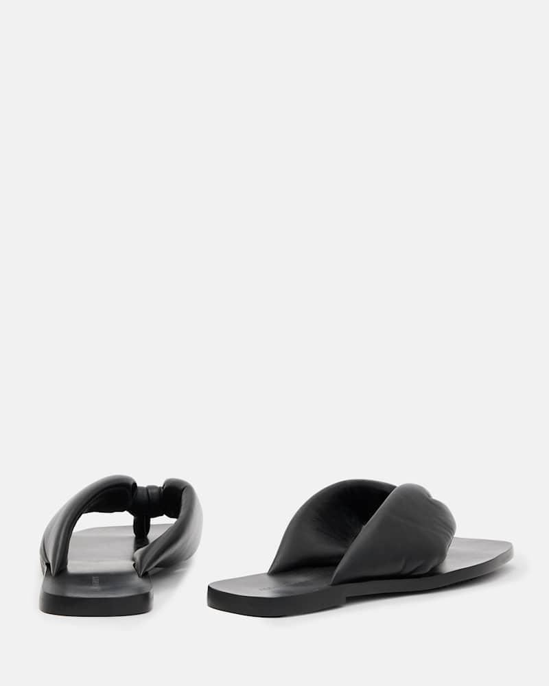 Loop Knotted Leather Sandals