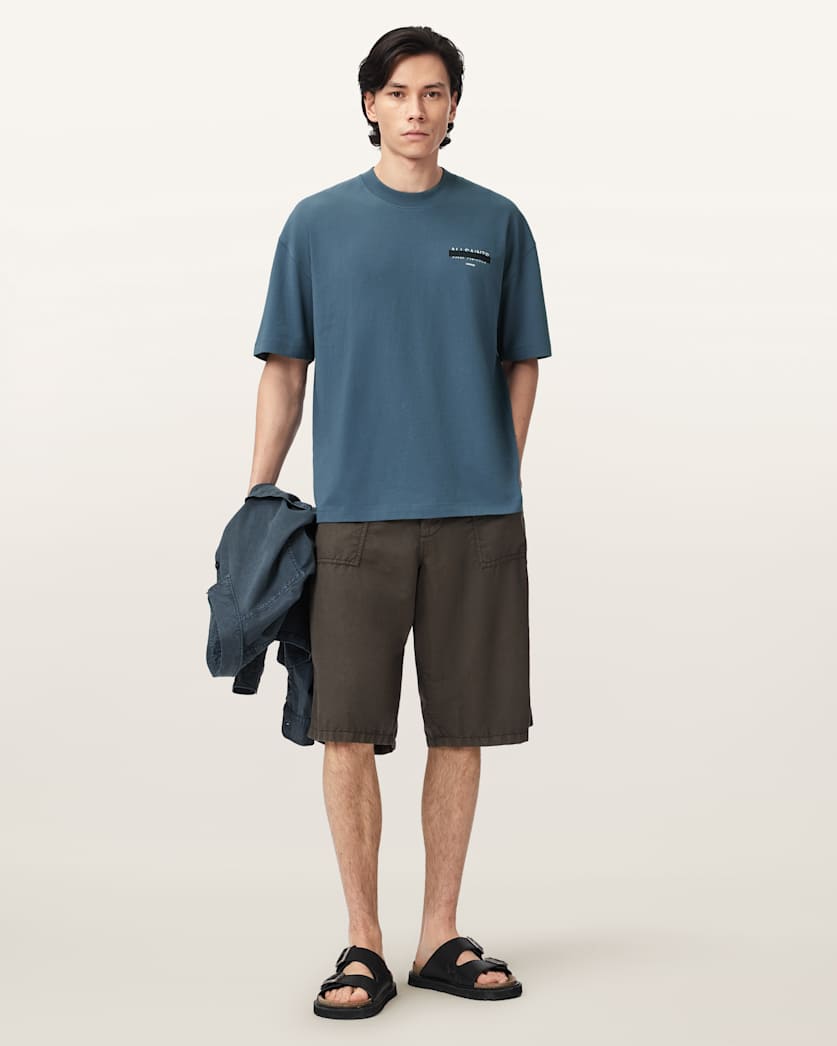 Redact Oversized Embroidered Logo T-Shirt