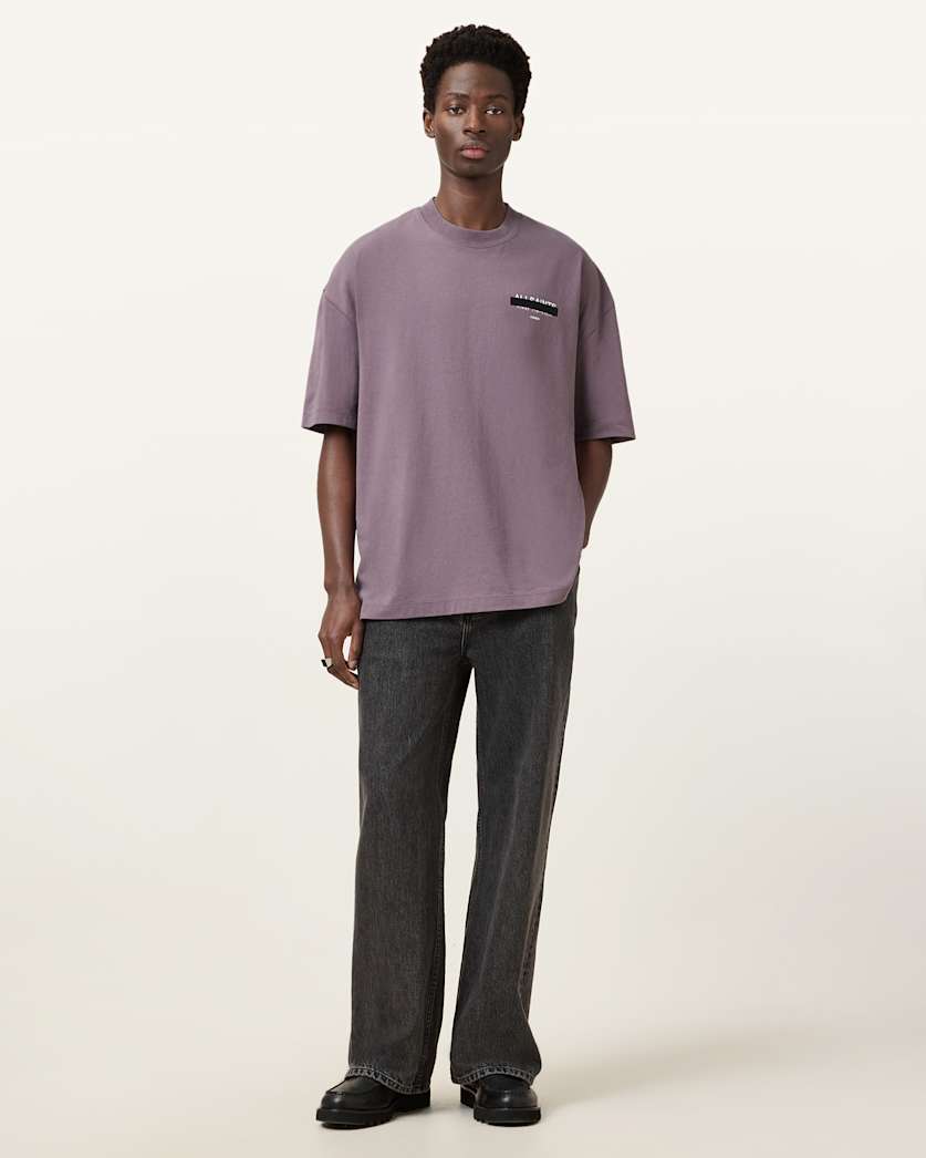 Redact Oversized Embroidered Logo T-Shirt