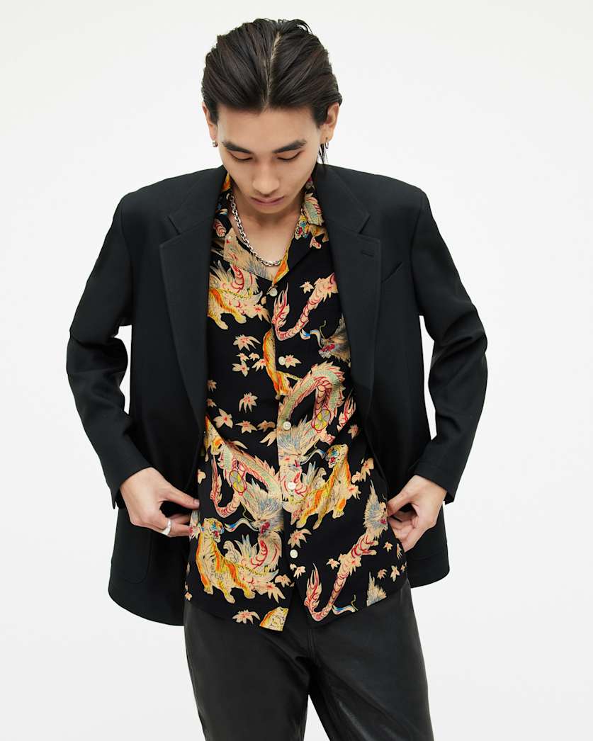 Dragon Relaxed Fit Printed Shirt