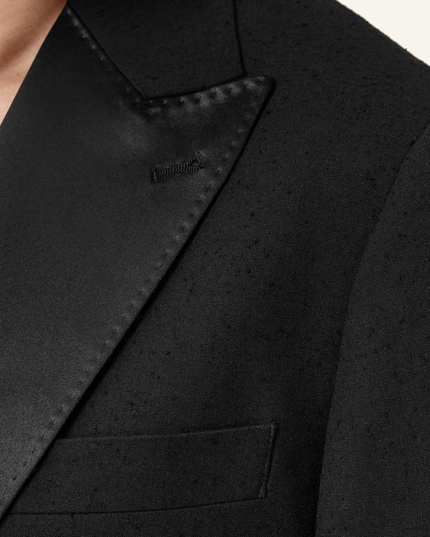 Germain Satin Single Breasted Blazer