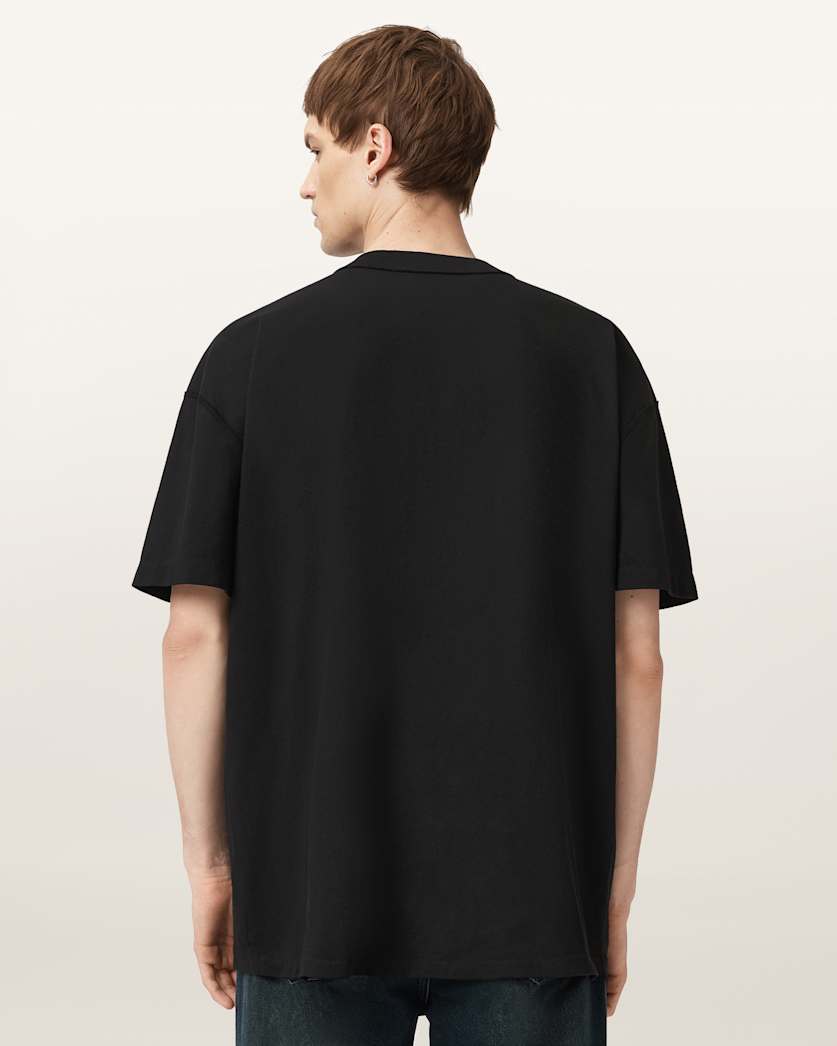 Nero Mock Neck Short Sleeve T-Shirt