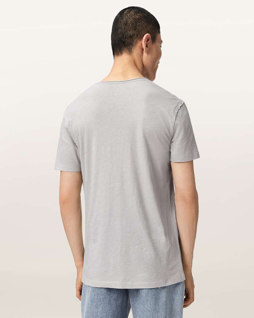 Figure Crew Neck Raw Edge T-Shirt