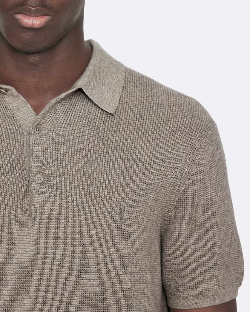 Aspen Waffle-Knit Short-Sleeve Polo