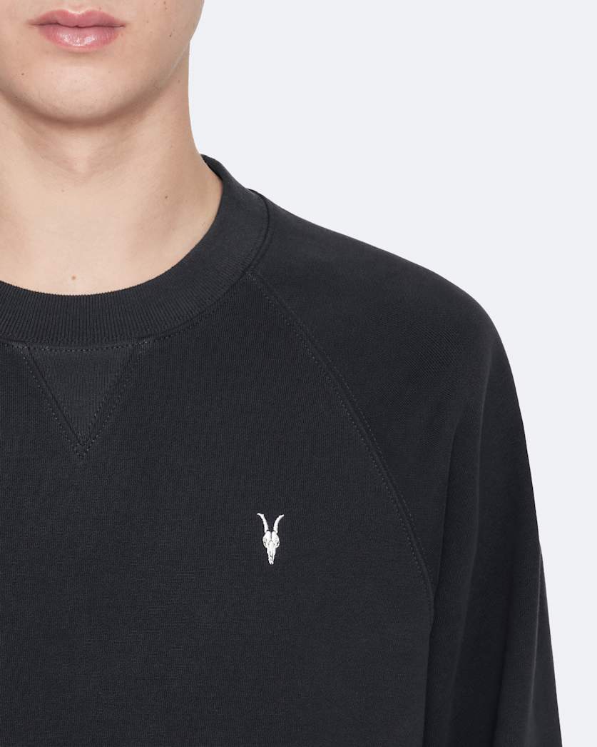 Ramskull cotton raglan sweatshirt