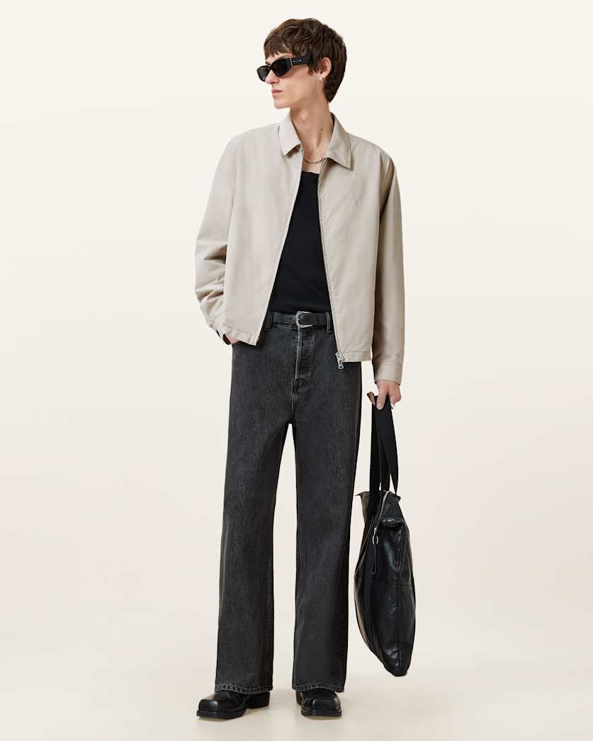 Trey Taupe Ramskull Pointed Collar Jacket