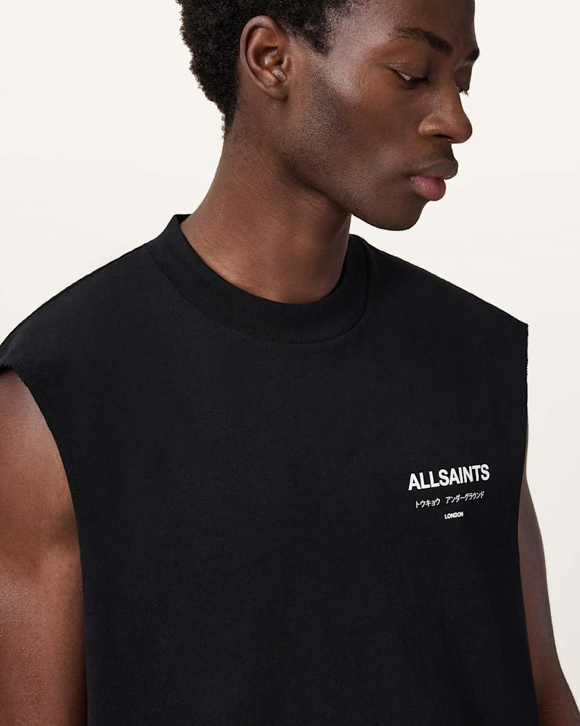 Underground Sleeveless Crew Neck T-Shirt