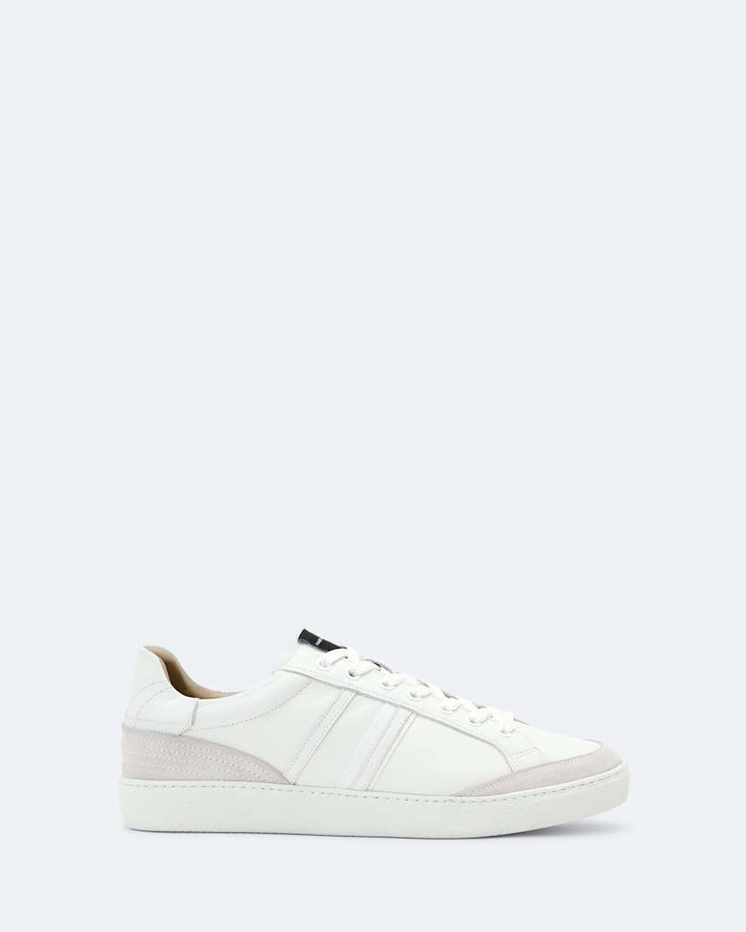 Sheer Contrast Leather Trainers