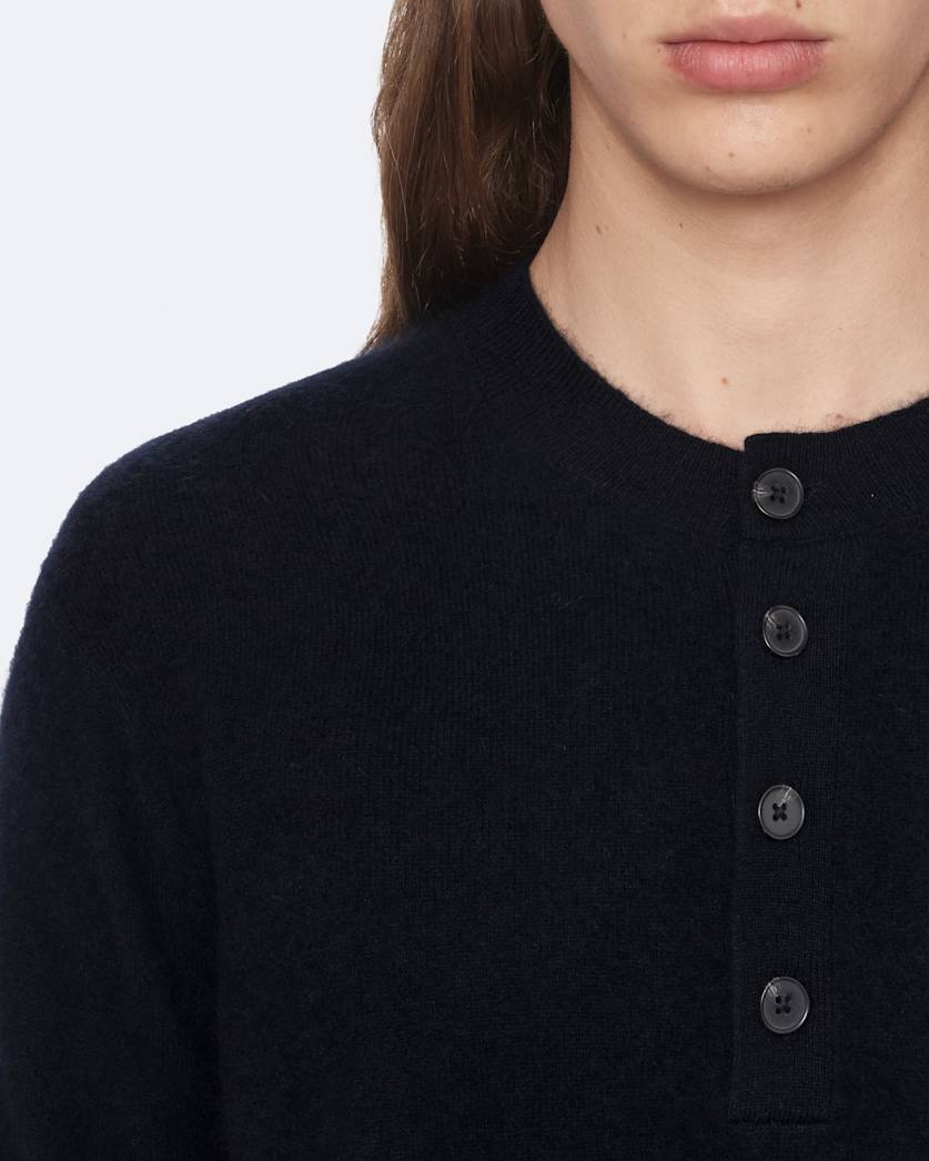 Merino wool Henley jumper