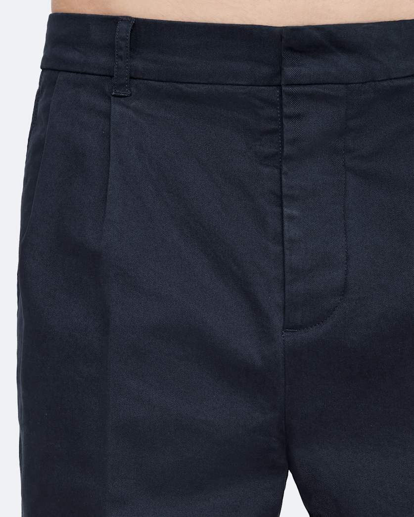 Aston straight fit double pleat chinos