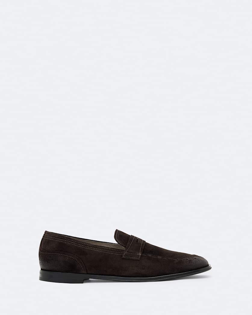 Jules Hand-Stitched Suede Loafers