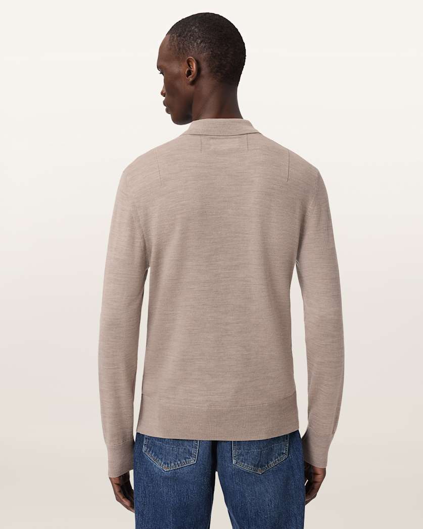 Mode Merino Long Sleeve Polo Shirt