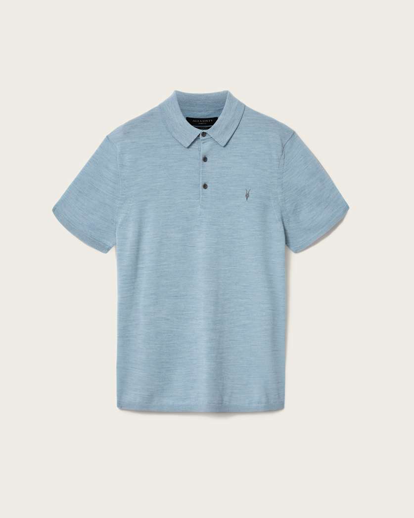 Mode Merino Short Sleeve Ramskull Polo Shirt
