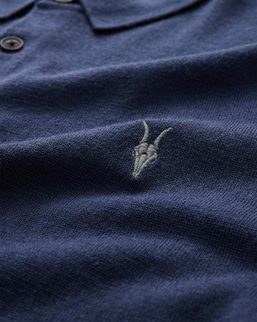 Mode Merino Short Sleeve Ramskull Polo Shirt