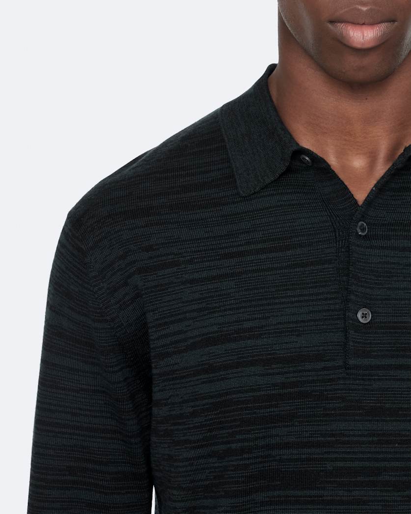 Beton Merino Wool Knitted Polo Shirt