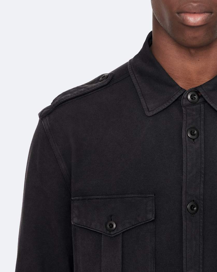 Regular-fit military shirt