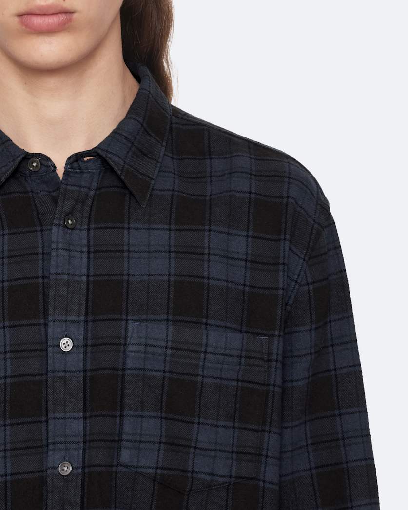 Regular-fit check cotton shirt