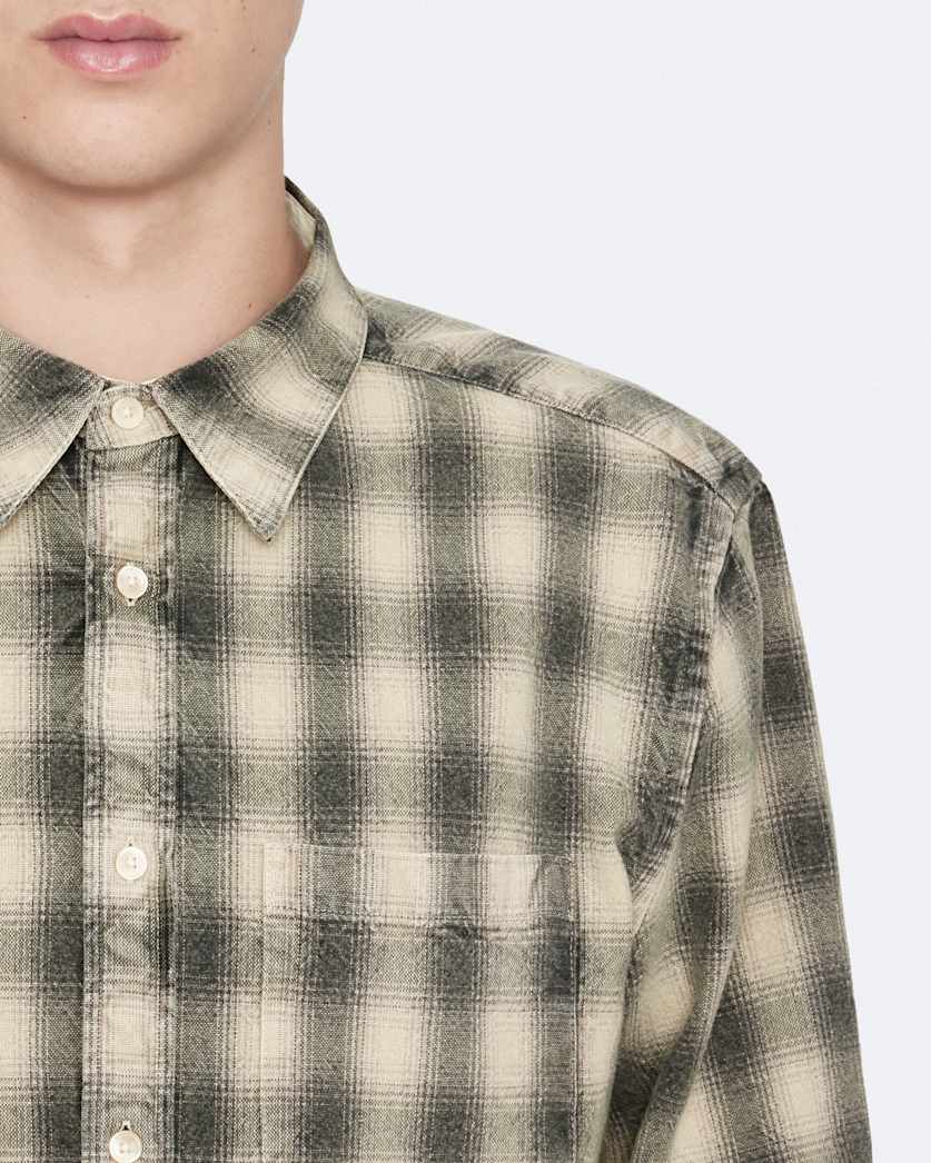 Regular-fit printed check shirt