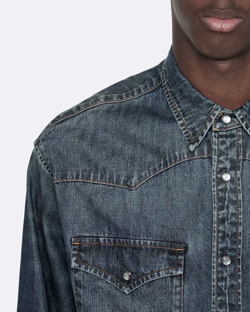 Denim Western shirt