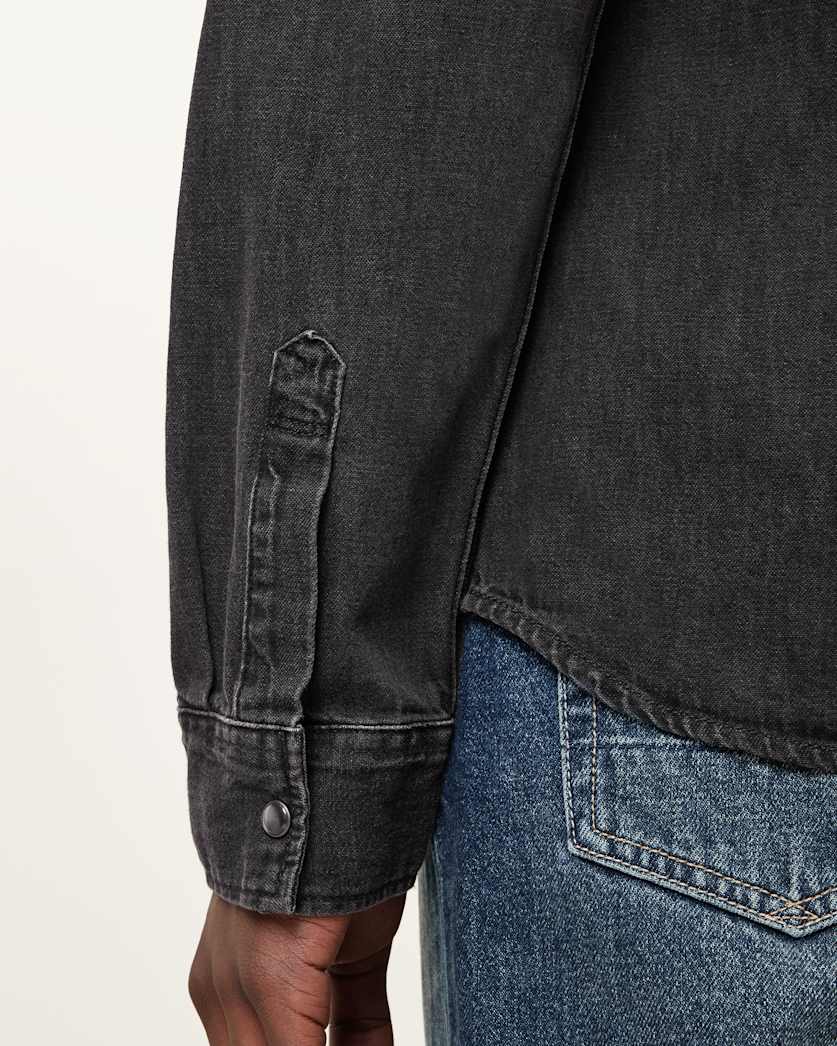 Gleason Press Stud Ramskull Denim Shirt