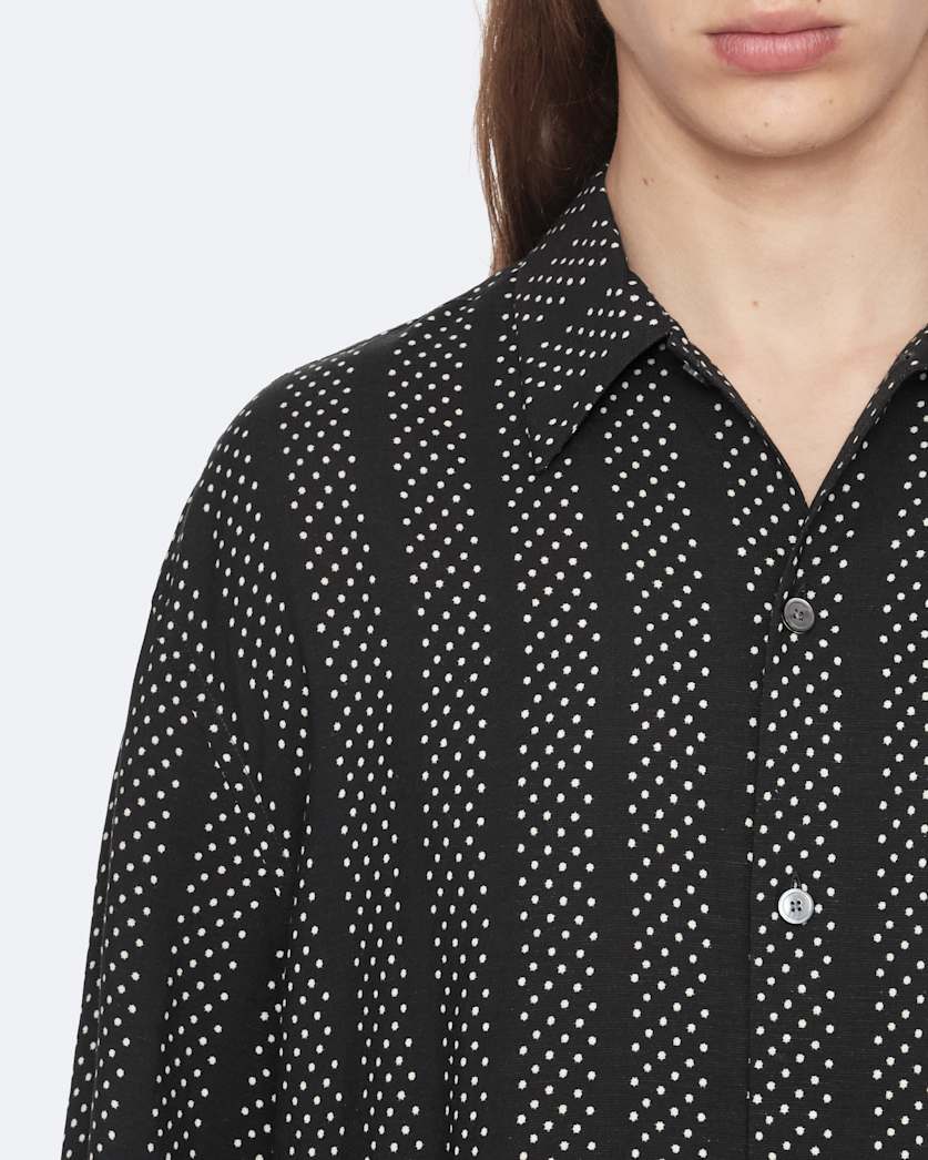 Quasar Oversized Viscose Polkadot Shirt