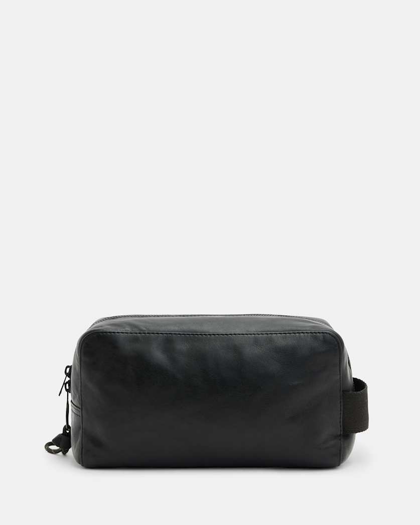 Kobe Leather Logo Printed Wash Bag
