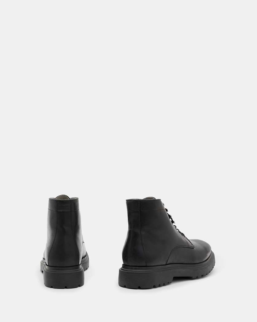 Nidd Leather Round Toe Ankle Boots