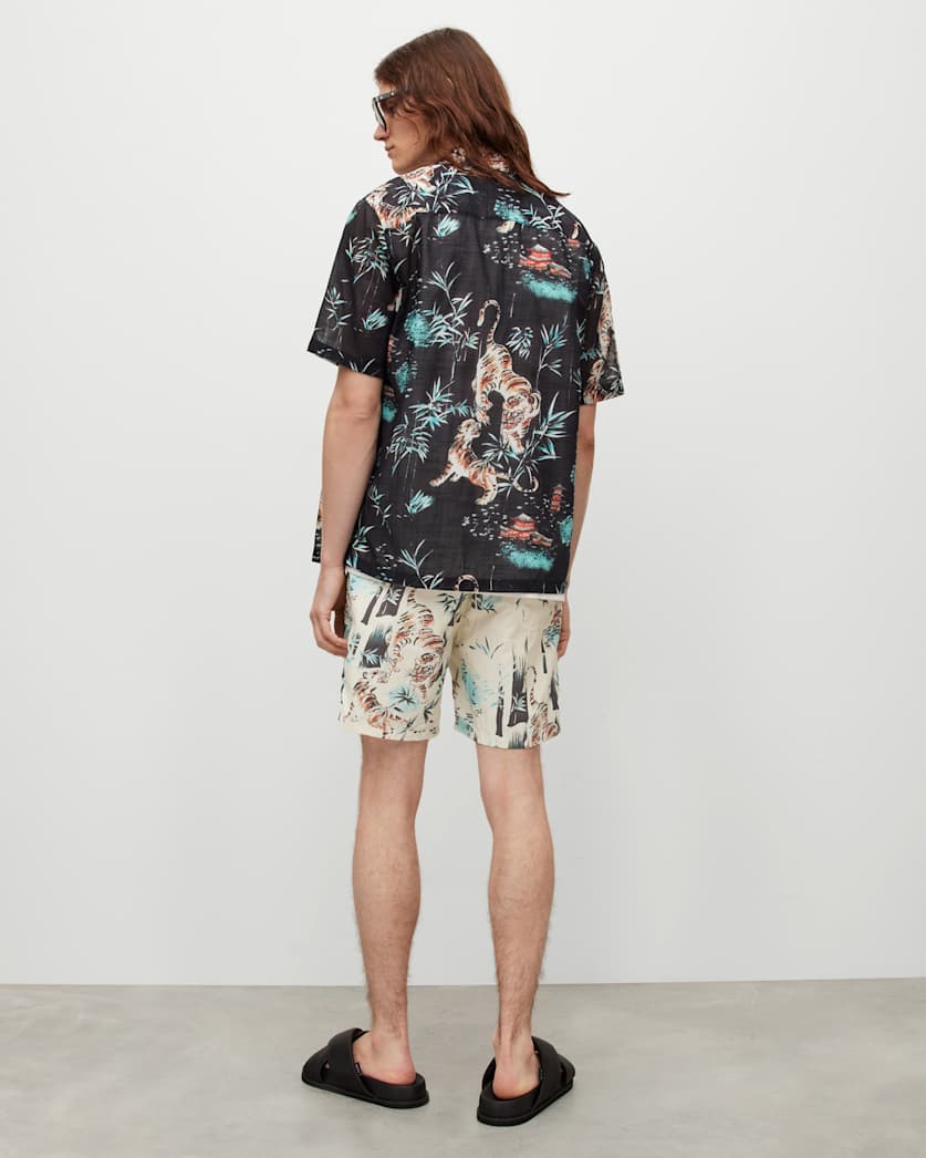 Tagise Tiger Print Swim Shorts