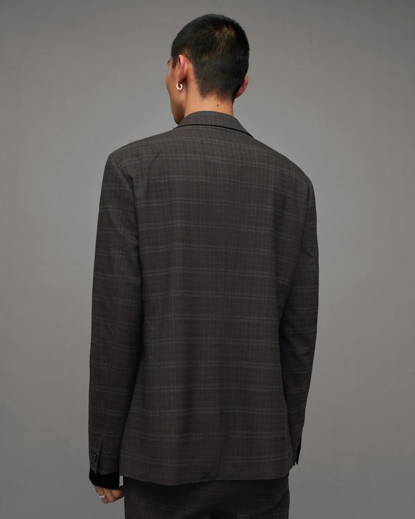Spica Checked Double Breasted Blazer