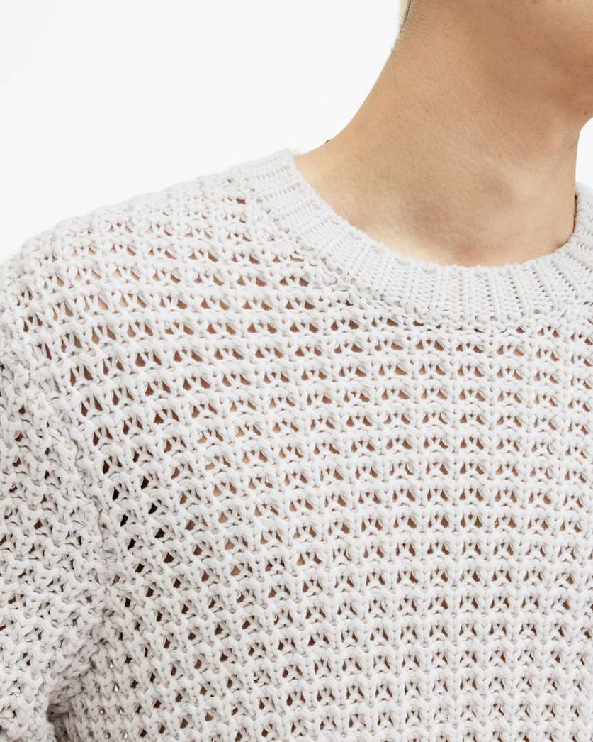 Illund Waffle Stitch Crew Neck Jumper
