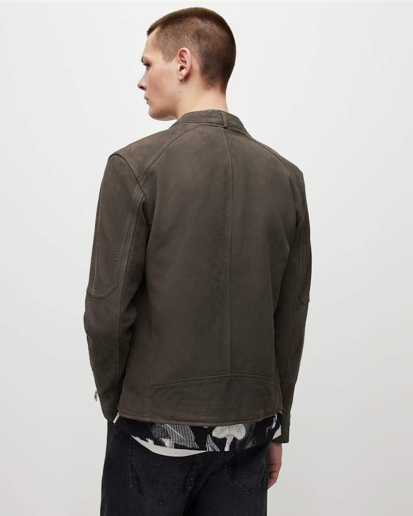 Cora Suede Snap Back Collar Jacket