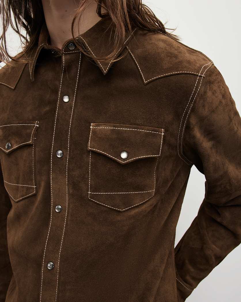Cruise Suede Western Vintage Wash Shirt