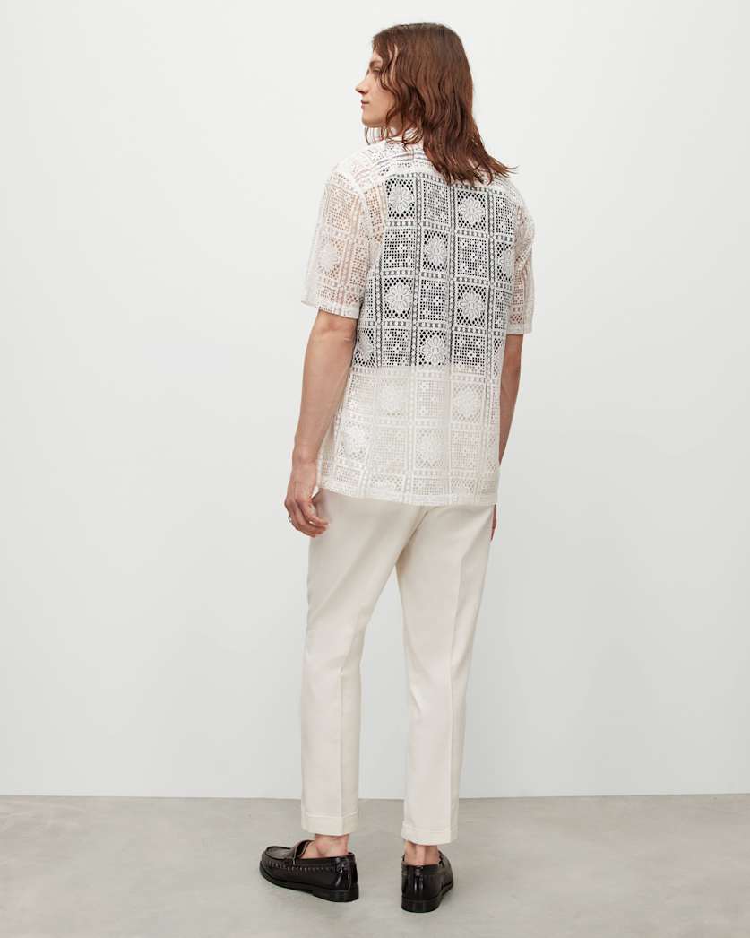 Tallis Slim Fit Cropped Trousers